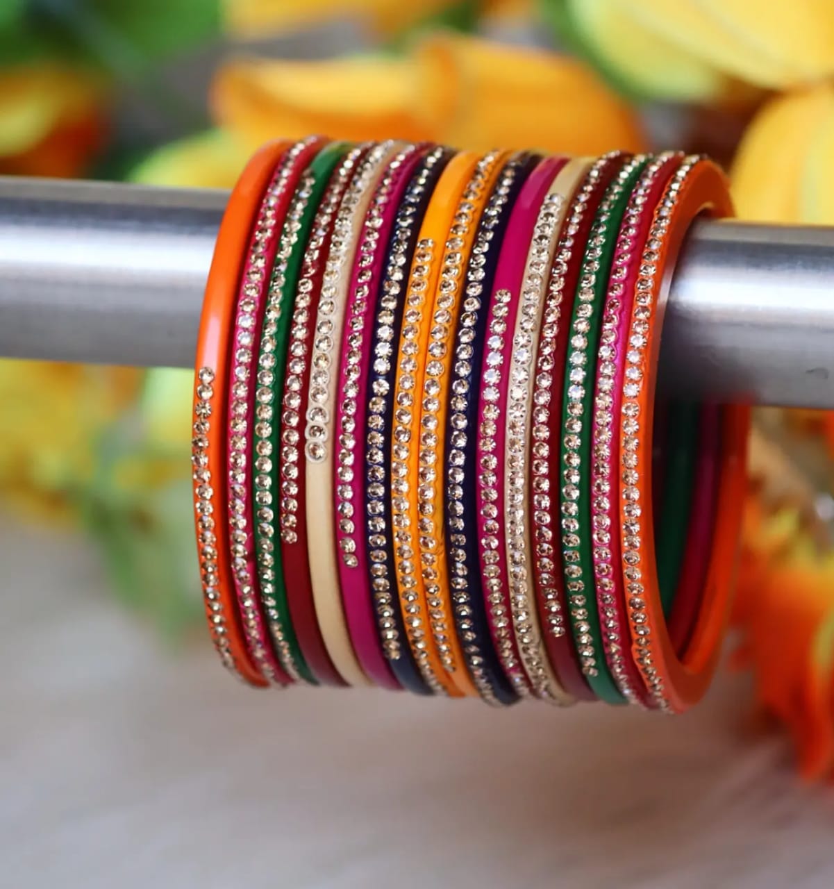 lakh multi color bangle set